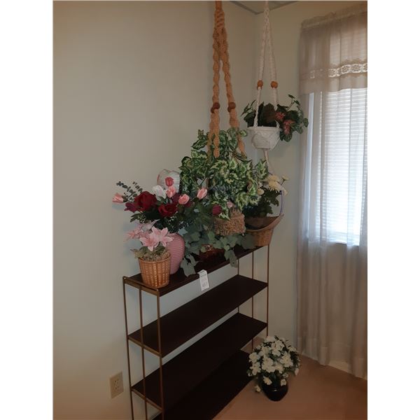 Shelving and Faux Flowers Cat B
