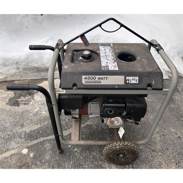 PORTER CABLE 4500 W GAS GENERATOR - 9 HP HONDA ENGINE