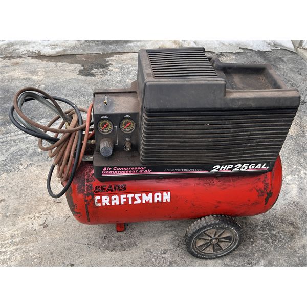 SEARS CRAFTSMAN 2HP 25  GAL COMPRESSOR