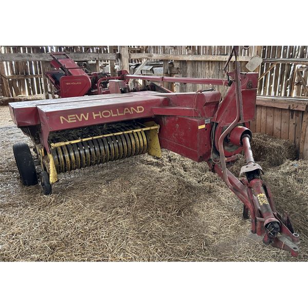 NH MODEL 273 SQUARE BALER W/ SUPER SWEEP PICKUP & 54A BALE THROWER