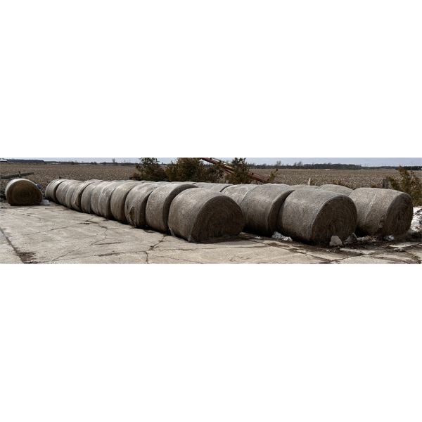 LOT OF 49 - HAY BALES - NET WRAPPED 4 X 5