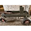 Image 2 : ANTIQUE HORSE DRAWN WAGON ON WOODEN WHEELS - 3 X 8 FOOT BOX