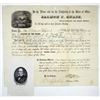 Image 1 : Salmon P. Chase Proof Vignette & Issued Justice of the Peace Appointment Certificate with his Autogr