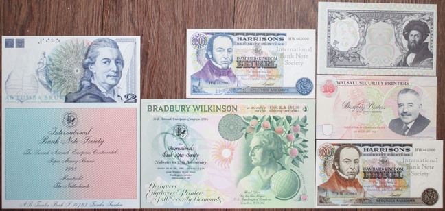 International Bank Note Society ca. 1980-1990s Advertising Banknote ...