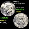 1964-d Kennedy Half Dollar 50c Grades GEM Unc