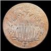 Image 2 : 1872 Shield Nickel 5c Grades vf++