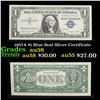 1957A $1 Blue Seal Silver Certificate Grades Choice AU/BU Slider