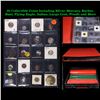 20 Collectible Coins Including Silver, Mercury, Barber, Bust, Flying Eagle, Indian, Large Cent, Proo