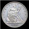 Image 2 : ***Auction Highlight*** 1846 Medium Date Seated Half Dollar 50c Graded Choice AU/BU Slider+ By USCG 