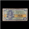 Image 2 : Military Payment Certificate (MPC)  Series 521 5c Fr. M841 Grades f, fine