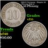1903-G Germany - Empire 10 Pfennig KM-12 Grades vf++