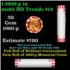 Image 1 : Shotgun Lincoln 1c roll, 1960-p 50 pcs Bank Wrapper.