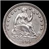 Image 2 : ***Auction Highlight*** 1849-p Seated Liberty Half Dime 1/2 10c Graded ms64+ BY SEGS (fc)