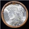 Image 2 : ***Auction Highlight*** Solid Uncirculated Peace silver dollar roll 1925 & P Ends, 20 coins (fc)