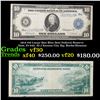 1914 $10 Large Size Blue Seal Federal Reserve Note, Fr-942, 10-J Kansas City Sig. Burke/Houston Grad