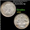 1962 Australia 6p, Sixpence, Elizabeth II KM-58 Grades xf+