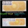 Image 1 : Proof 1865 $20 Gold Certificate - Reverse BEP Intaglio Souvenir Card B-075, LOBEX '85 Grades Proof