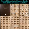 Image 1 : Partial Lincoln 1c Dancso Book, 1935-1995, 153 coins in Total