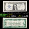 1928B $1 Blue Seal Silver Certificate "Funny Back" Grades vf+