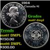 1964 Canada Dollar $1 Grades GEM++ DMPL