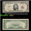 1963 $5 Red Seal United States Note Grades vf+