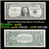 1957A $1 Blue Seal Silver Certificate Grades Choice AU/BU Slider