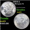 Image 1 : 1904-o Morgan Dollar $1 Grades GEM Unc