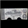Image 2 : April 6, 1863 $5 Confederate States of America (C.S.A.) Note, T-60 Grades vf++