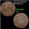 1874-H Great Britain One Penny, Victoria KM-755 Grades g+