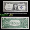 1957B $1 Blue Seal Silver Certificate Grades vf++