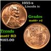 1955-s Lincoln Cent 1c Grades GEM++ RD