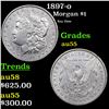 1897-o Morgan Dollar $1 Grades Choice AU