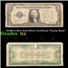 1928B $1 Blue Seal Silver Certificate "Funny Back" Grades f, fine