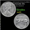 1967 Canada 25 Cents 25c KM-68 Grades Choice AU