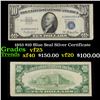 1953 $10 Blue Seal Silver Certificate Grades vf+