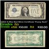 1928A $1 Blue Seal Silver Certificate "Funny Back" Grades f+