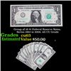 Image 1 : Group of 10 $1 Federal Reserve Notes, Series 1963 to 2009, All CU Grade Grades Select CU