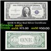 1935E $1 Blue Seal Silver Certificate Grades Choice AU