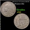 1904 France 25 Centimes KM-856 Grades xf