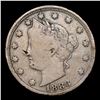 Image 2 : 1883 n/c Liberty Nickel 5c Grades vf+