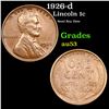 Image 1 : 1926-d Lincoln Cent 1c Grades Select AU