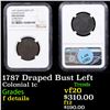 Image 1 : NGC 1787 Draped Bust Left Colonial Cent 1c Graded f details By NGC
