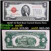 Image 1 : 1928F $2 Red Seal United States Note Grades Choice AU/BU Slider