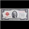 Image 2 : 1928F $2 Red Seal United States Note Grades Choice AU/BU Slider