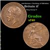 Image 1 : 1918 Britain 1 Farthing 1f KM-808.1 Grades xf