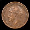 Image 2 : 1918 Britain 1 Farthing 1f KM-808.1 Grades xf