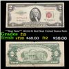 Image 1 : **Star Note** 1953A $2 Red Seal United States Note Grades f+
