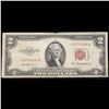 Image 2 : **Star Note** 1953A $2 Red Seal United States Note Grades f+