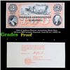 Image 1 : Proof 1856 $2 Indiana Pioneer Association Bank Note, Obverse BEP Intaglio Souvenir Card SO-127, CSNS
