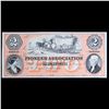 Image 2 : Proof 1856 $2 Indiana Pioneer Association Bank Note, Obverse BEP Intaglio Souvenir Card SO-127, CSNS
